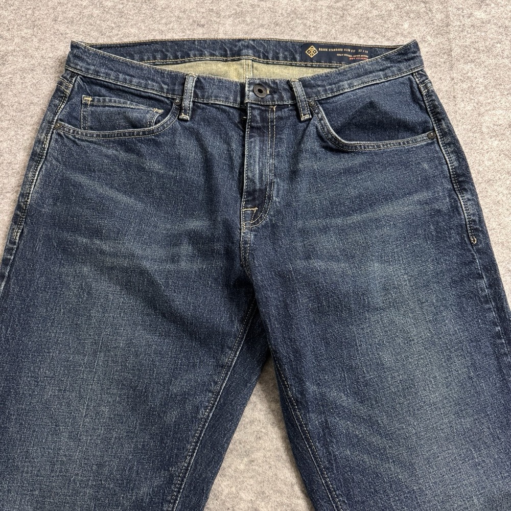ROARK Jeans‎ Mens 33x32 Blue Standard Slim Fit HWY 133 Denim Straight Leg - Picture 2 of 14